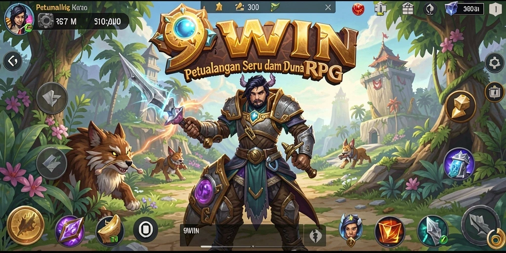 Tangkapan layar 9WIN menampilkan aksi RPG yang mendebarkan dan petualangan epik.