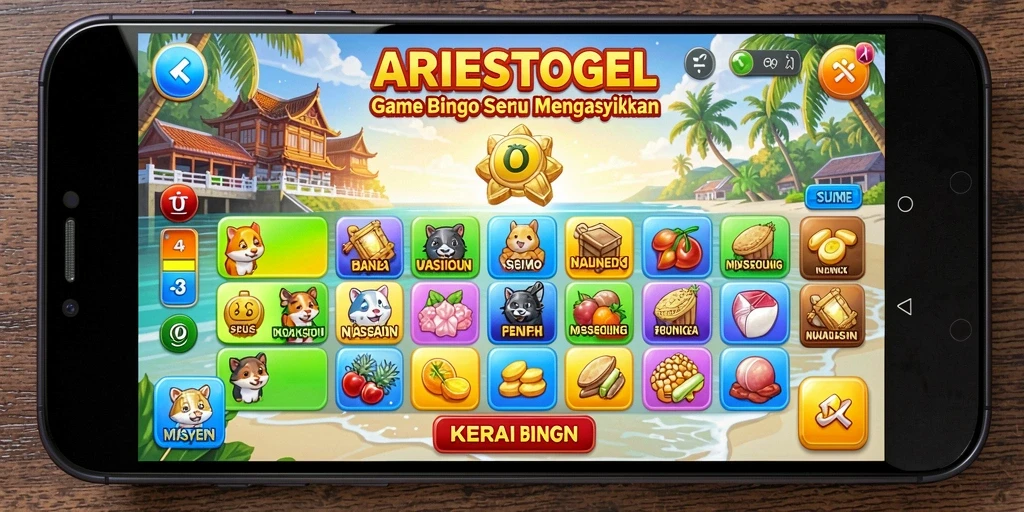 Tampilan gameplay ARIESTOGEL yang seru dan interaktif.