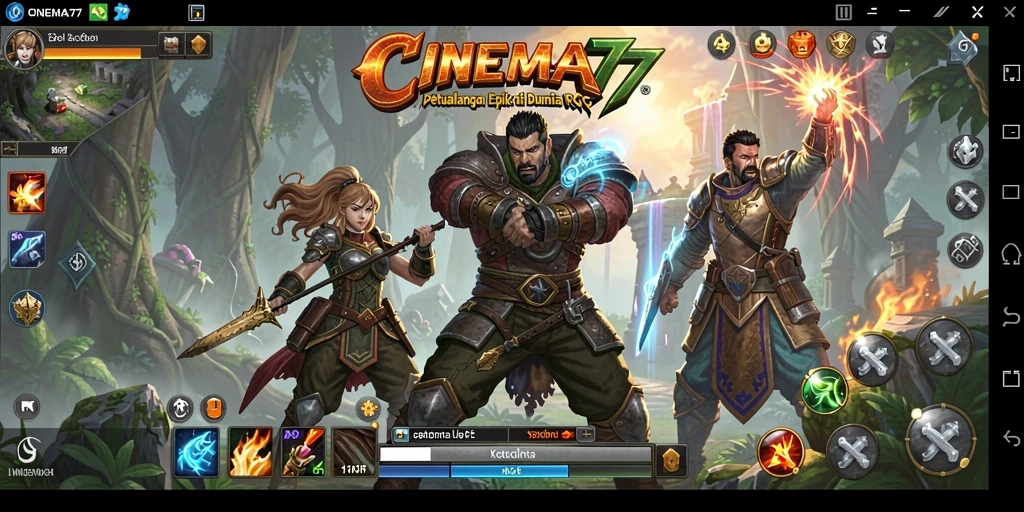 Tampilan gameplay RPG yang epik dan penuh aksi.
