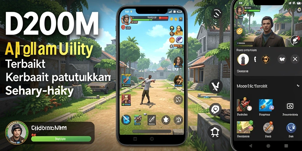 Screenshot utama D200M yang menunjukkan antarmuka yang user-friendly.