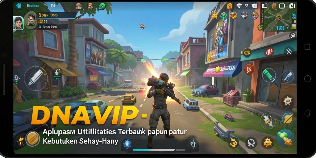 Screenshot utama DANAVIP menampilkan antarmuka aplikasi utilitas yang user-friendly.
