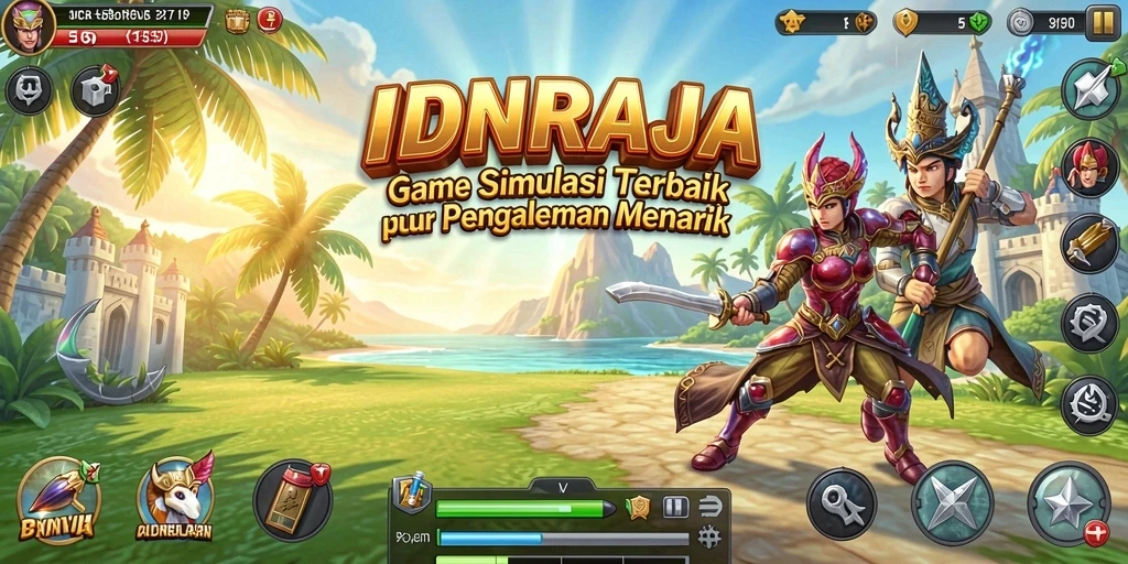 Screenshot gameplay IDNRAJA menampilkan aksi seru dan grafis menawan.