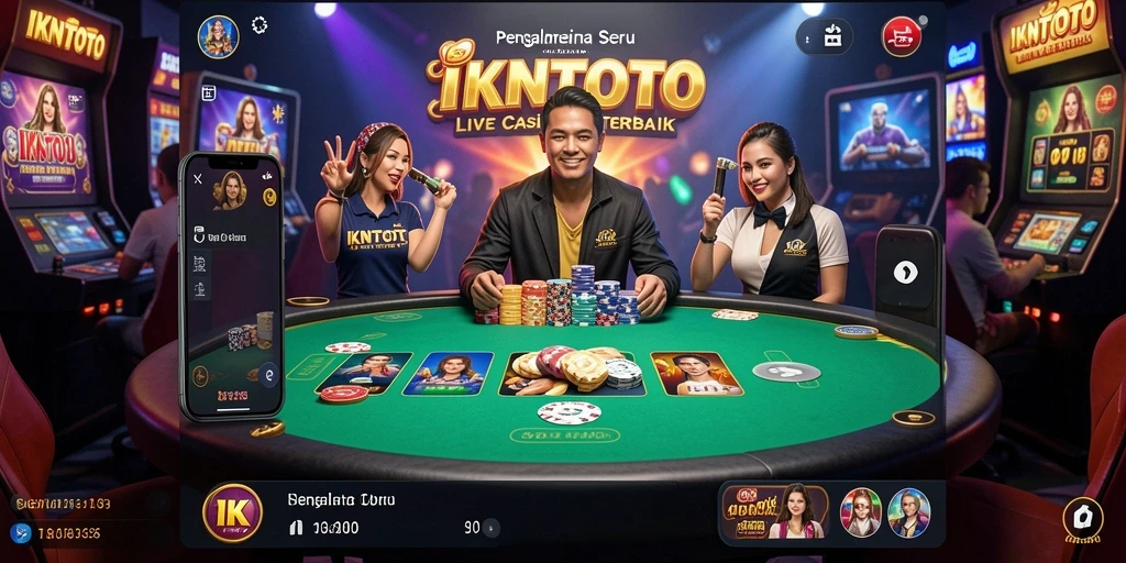 Tampilan gameplay Live Casino yang mendebarkan di IKNTOTO.