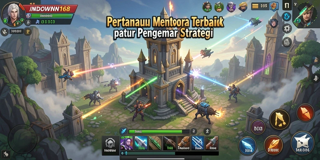 Tampilan gameplay seru dari INDOWIN168 dalam genre Tower Defense.