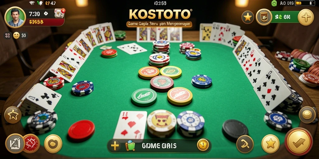Tampilan gameplay KOSTOTO yang seru dan interaktif.