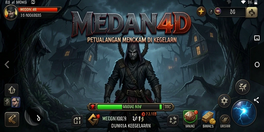 Tangkapan layar menegangkan menunjukkan suasana kelam MEDAN4D dengan makhluk menyeramkan.