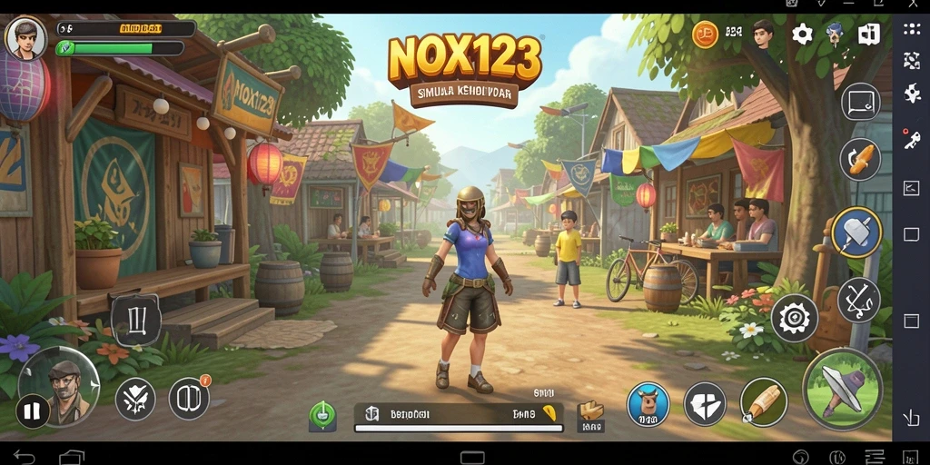 Tampilan gameplay NOX123 yang menarik dan interaktif.