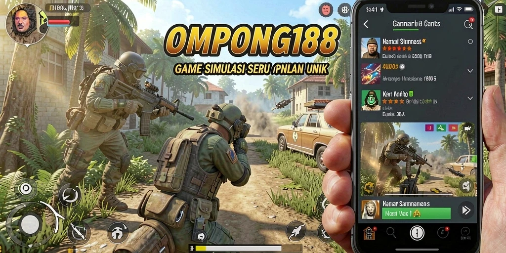 Tampilan menarik dari gameplay OMPONG188 yang seru.