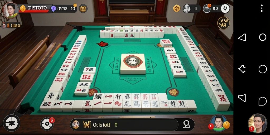 Screenshot gameplay ORISTOTO menampilkan aksi seru permainan Mahjong.