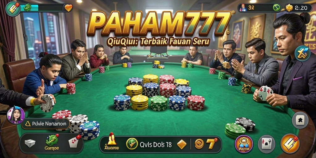 Tampilan gameplay seru dari PAHAM777 dalam QiuQiu.