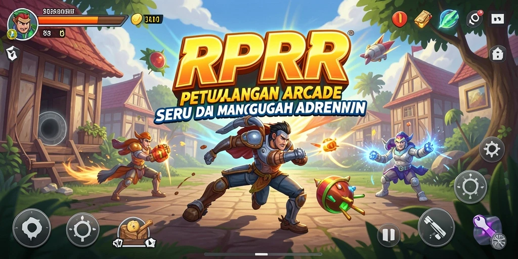 Screenshot RPRR menampilkan gameplay yang seru dan menantang dalam game Arcade.