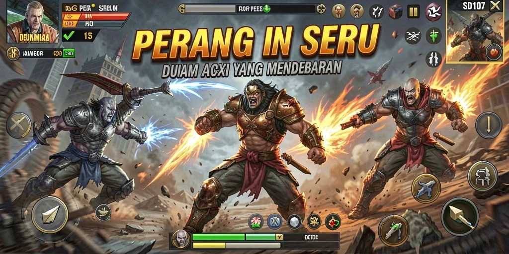 Screenshot menunjukkan aksi seru dalam game SD107 yang mendebarkan.