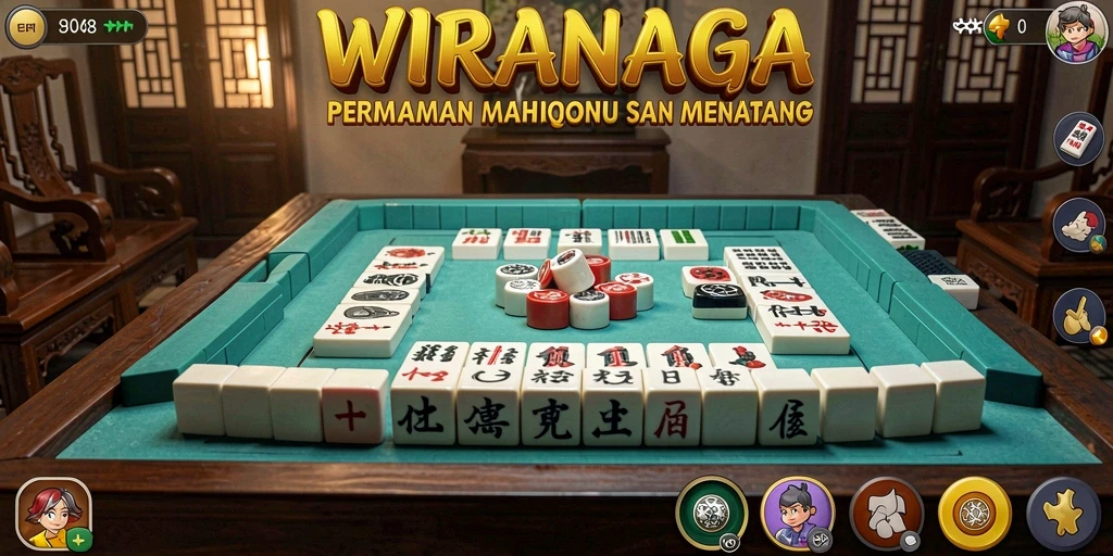 Gameplay menarik WIRANAGA yang menunjukkan keindahan Mahjong.